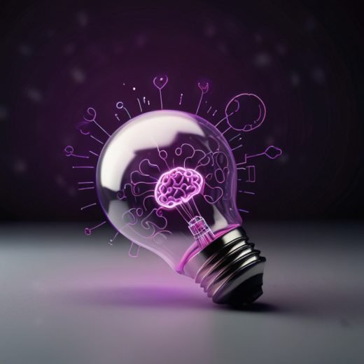 Default_white_background_with_neon_purple_drawing_virtual_ligh_1